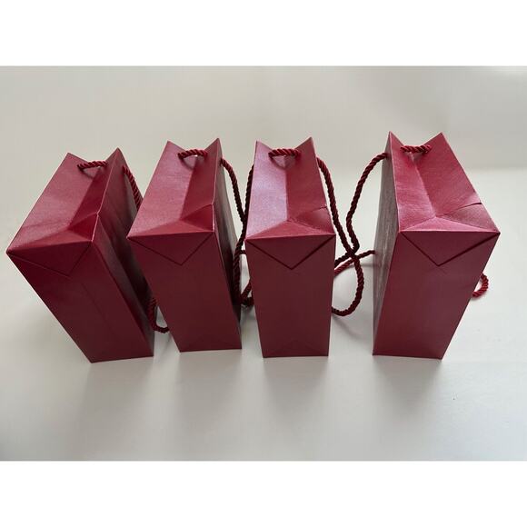 Cartier Textured Gift Bags Burgundy Petite 7 x 7 7/8 in. Set Of Four - Picture 15 of 15